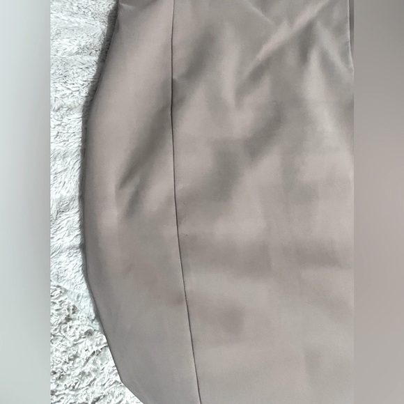 NEW SEASON Lavish Alice cowl front bandeau midi pencil dress in stone - Picture 3 of 11